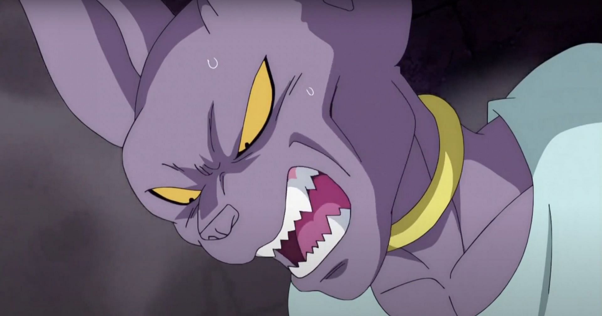 Beerus is angry after continuously being woken up by Goku and Vegeta (Image via Studio Pierrot)