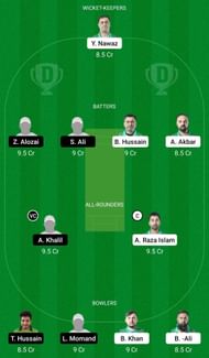 Dream11 Team for Brescia CC vs Alby Zalmi - European Cricket League 2022.