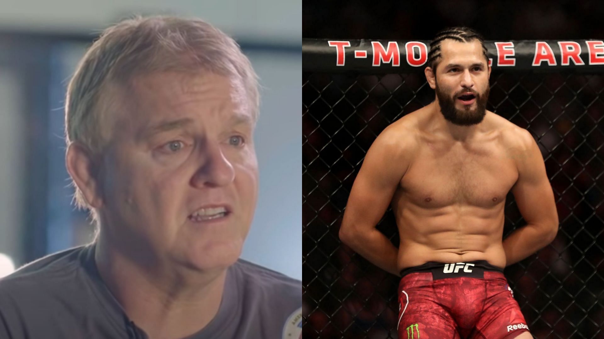 Dan Lambert (Left) and Jorge Masvidal (Right) ( Image courtesy of ESPN MMA YouTube and Getty)