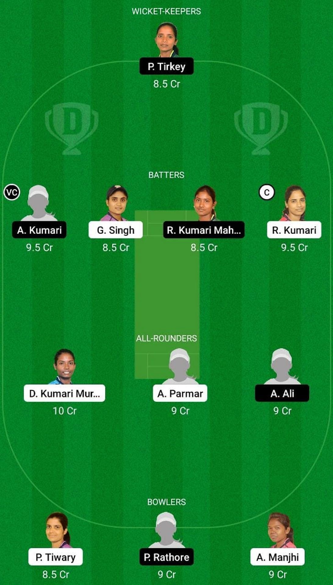 BOK-W vs DUM-W Dream11 Fantasy Suggestion #1