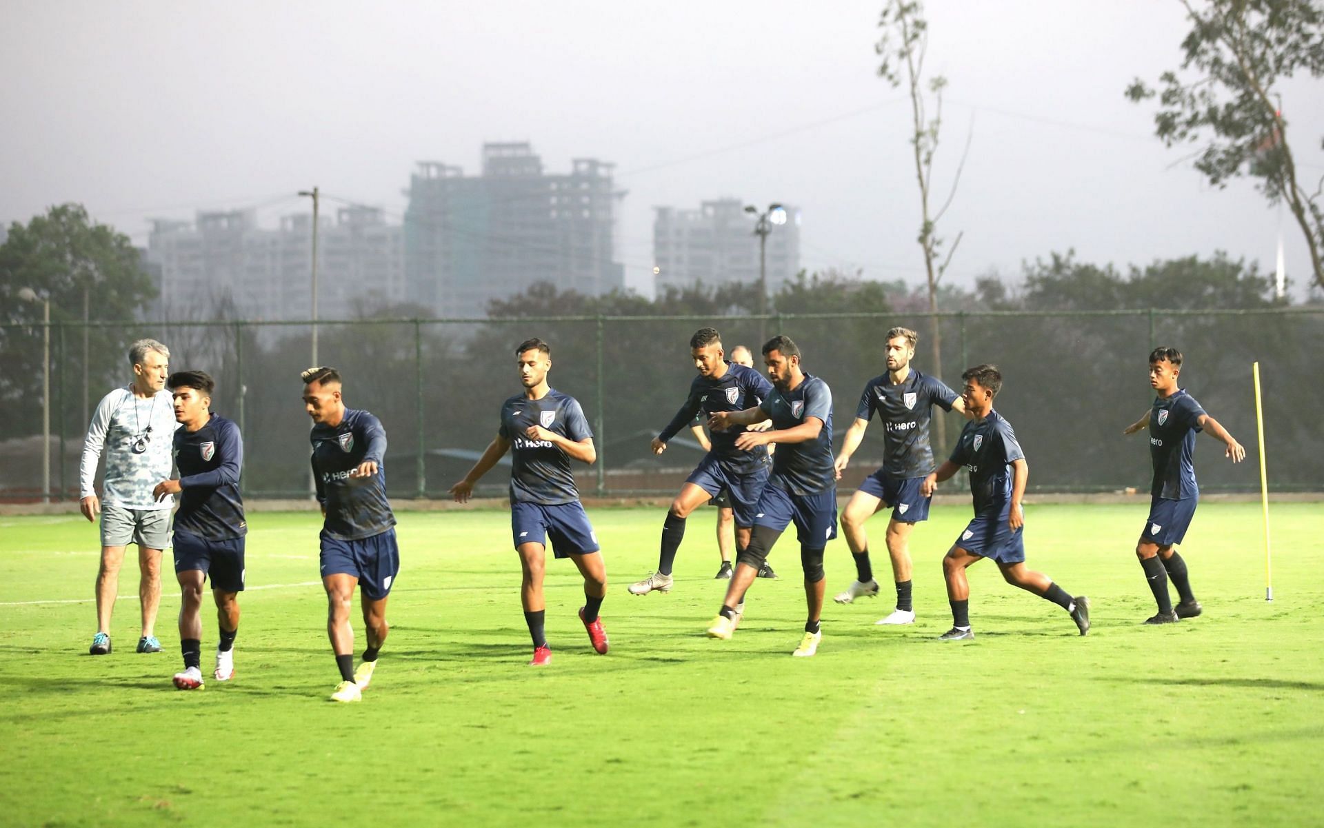 The Blue Tigers will face Bahrain on March 23. (Image Courtesy: Twitter/IndianFootball)