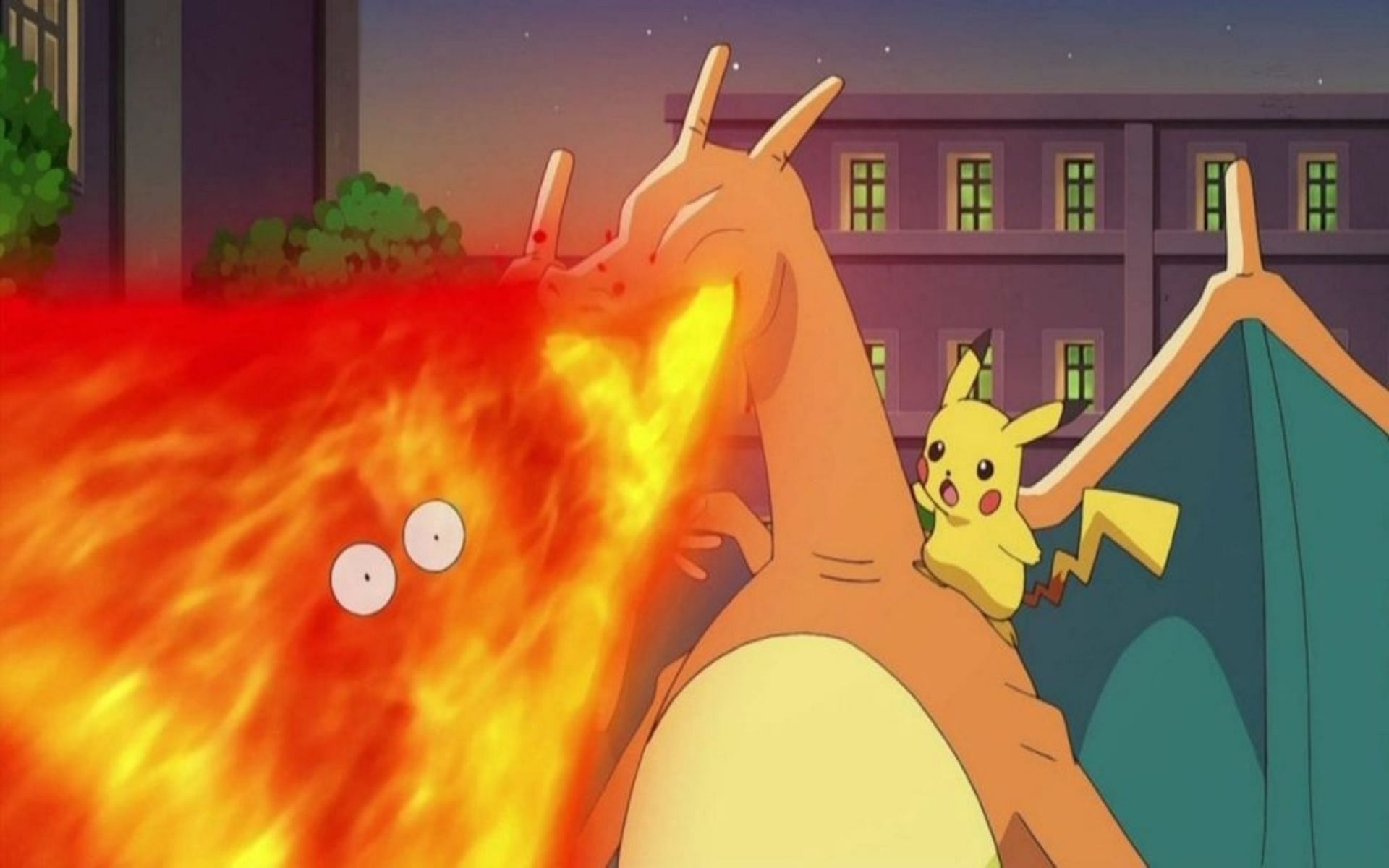 Ash uses Charizard even though it rarely listens (Image via The Pokemon Company)
