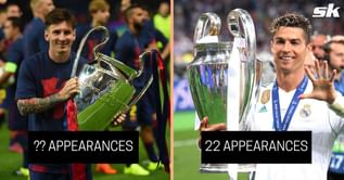 Ranking 5 players with most UEFA Champions League quarterfinal appearances
