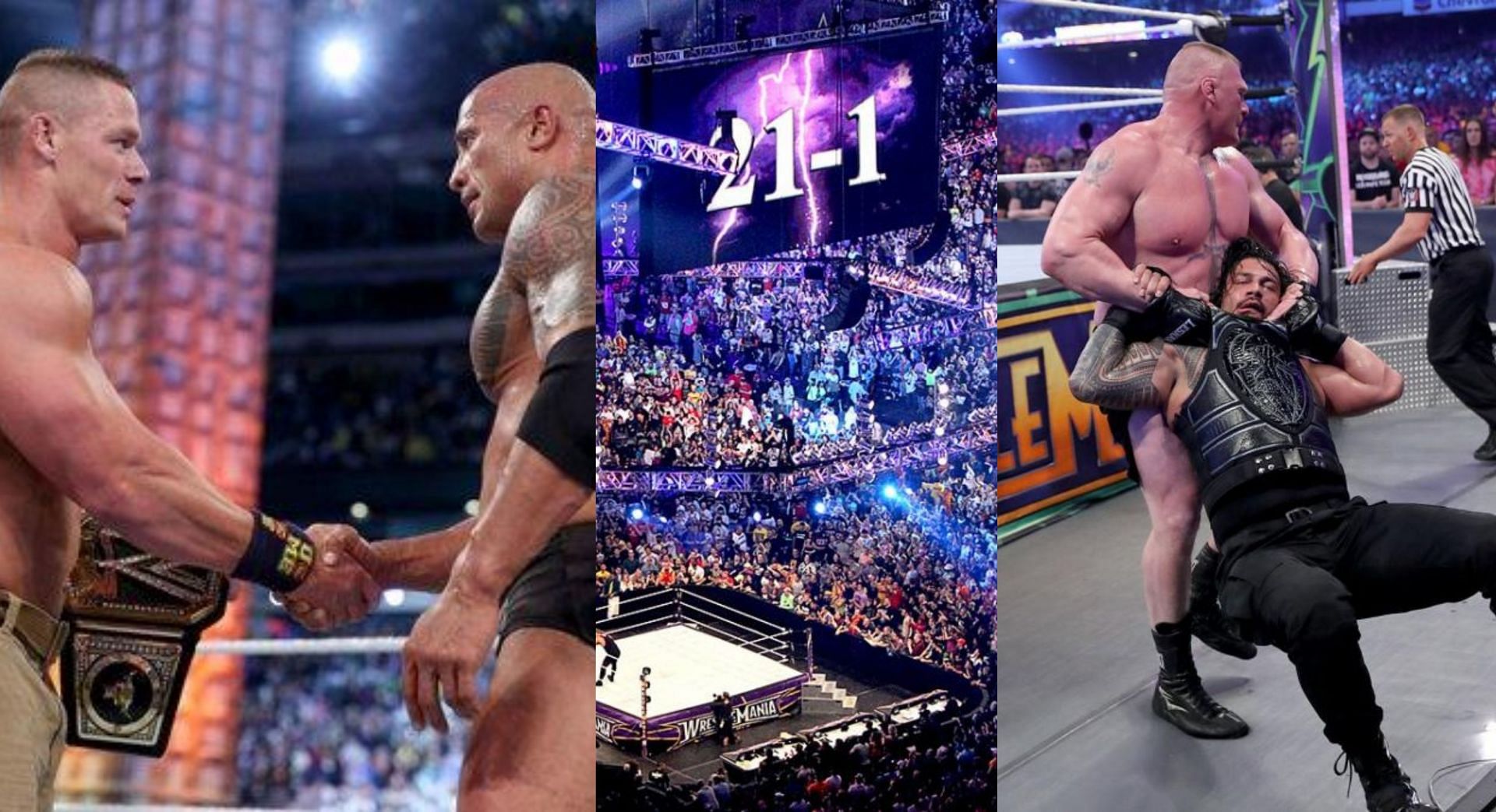 WWE WrestleMania के मेन इवेंट में कई ऐतिहासिक मैच हो चुके हैं