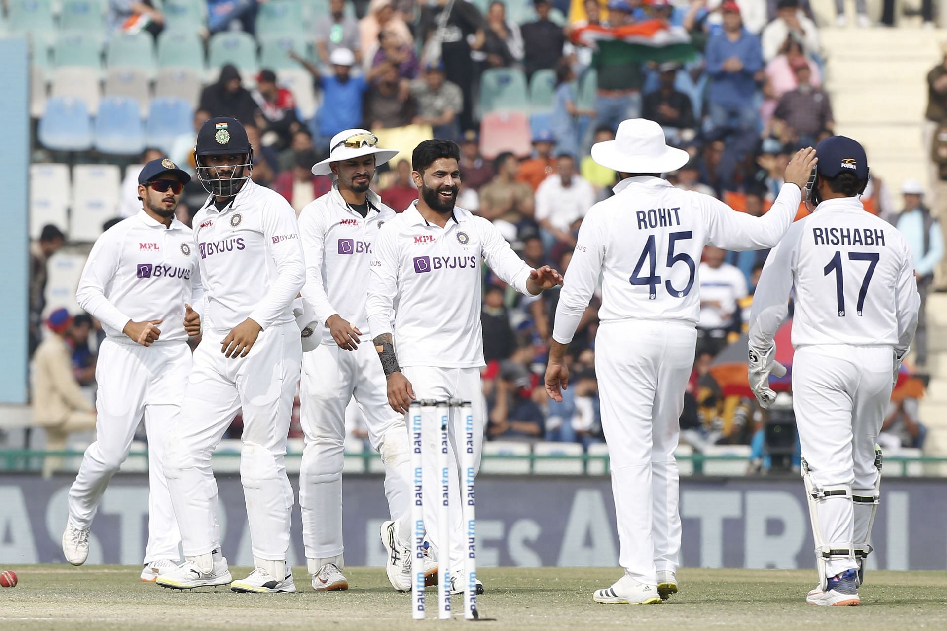 Ravindra Jadeja scored 175 runs and picked up nine wickets to destroy Sri Lanka inside three days