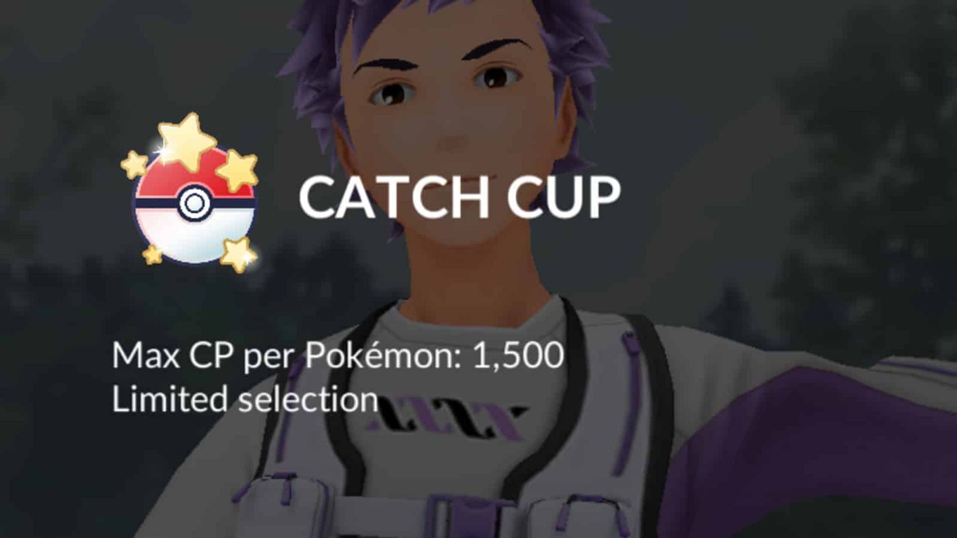 The option for Catch Cup as it appears in Pokemon GO (Image via Niantic/Dextero)