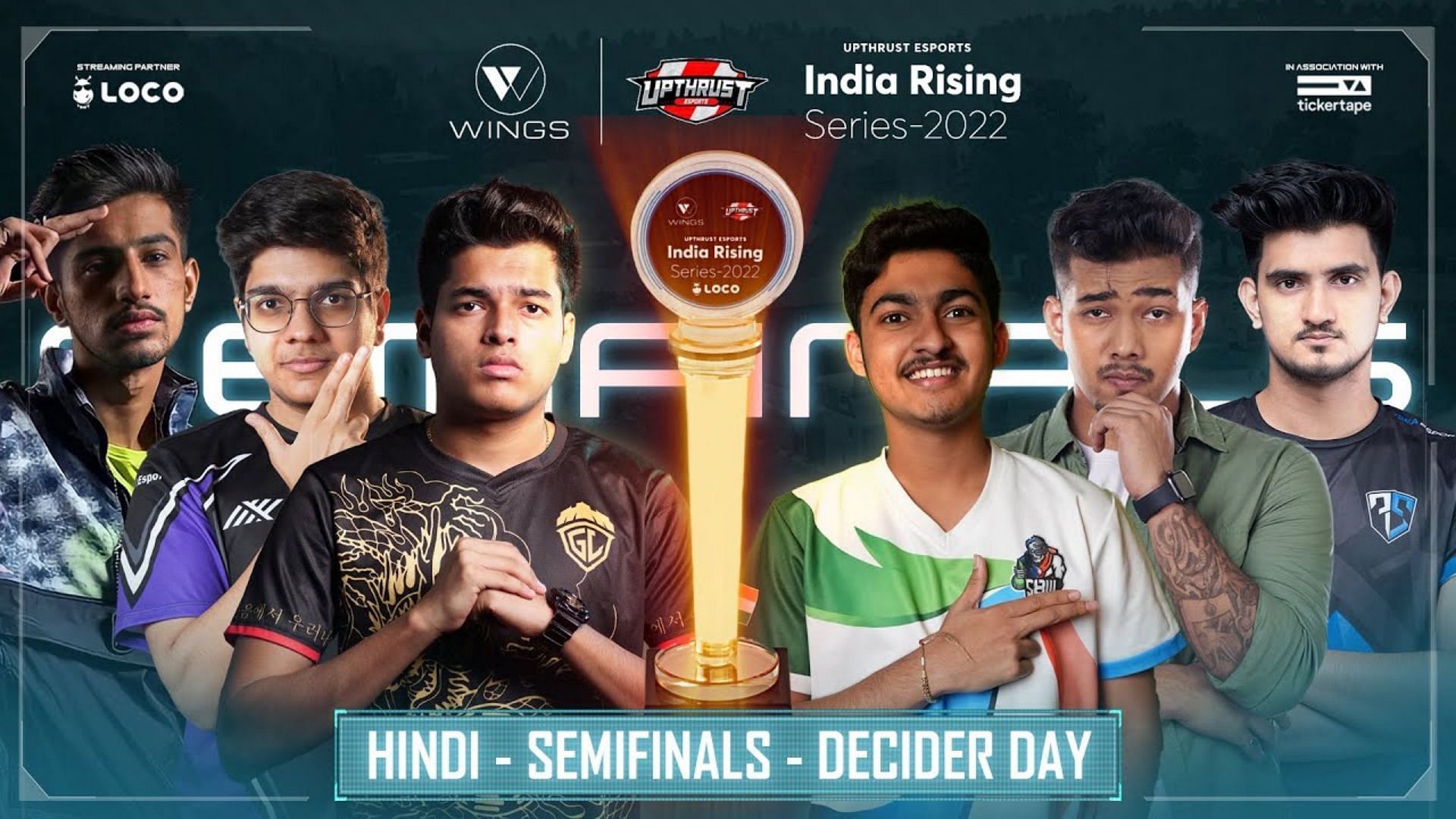 Upthrust Esports BGMI India Rising Series 2022 semifinals overall