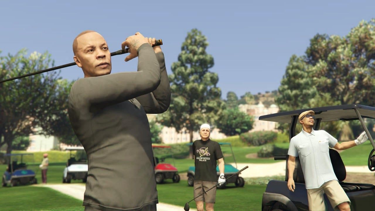 Playing golf is another way (Image via Rockstar Games)