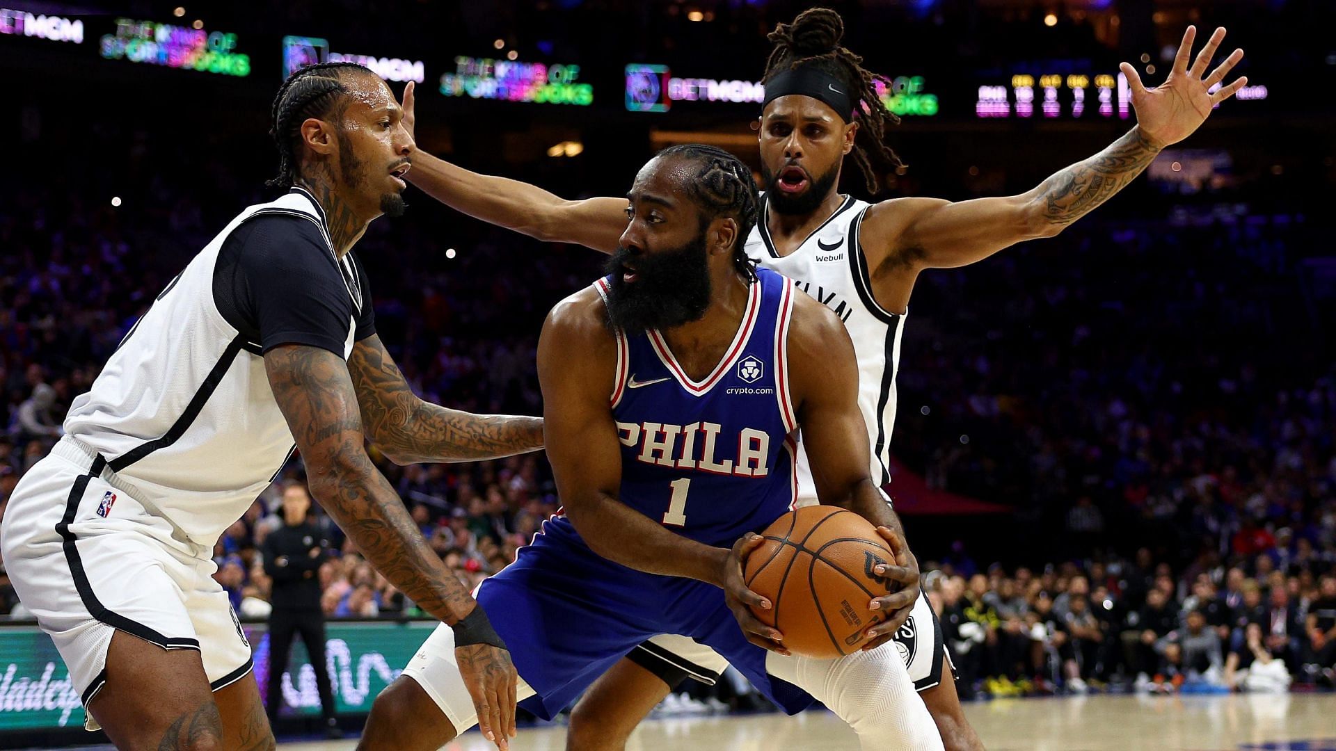 James Harden had another disappointing performance in a much-anticipated game between two heated rivals. [Photo: USA Today]