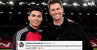 "Pleasure and a privilege" - Manchester United attacker Cristiano Ronaldo opens up on meeting with 'another GOAT' Tom Brady