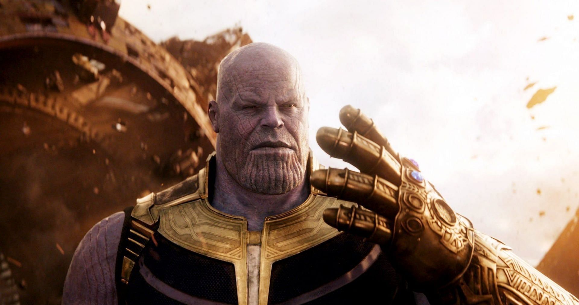 Thanos with The Infinity Gauntlet (Image via Marvel Studios)