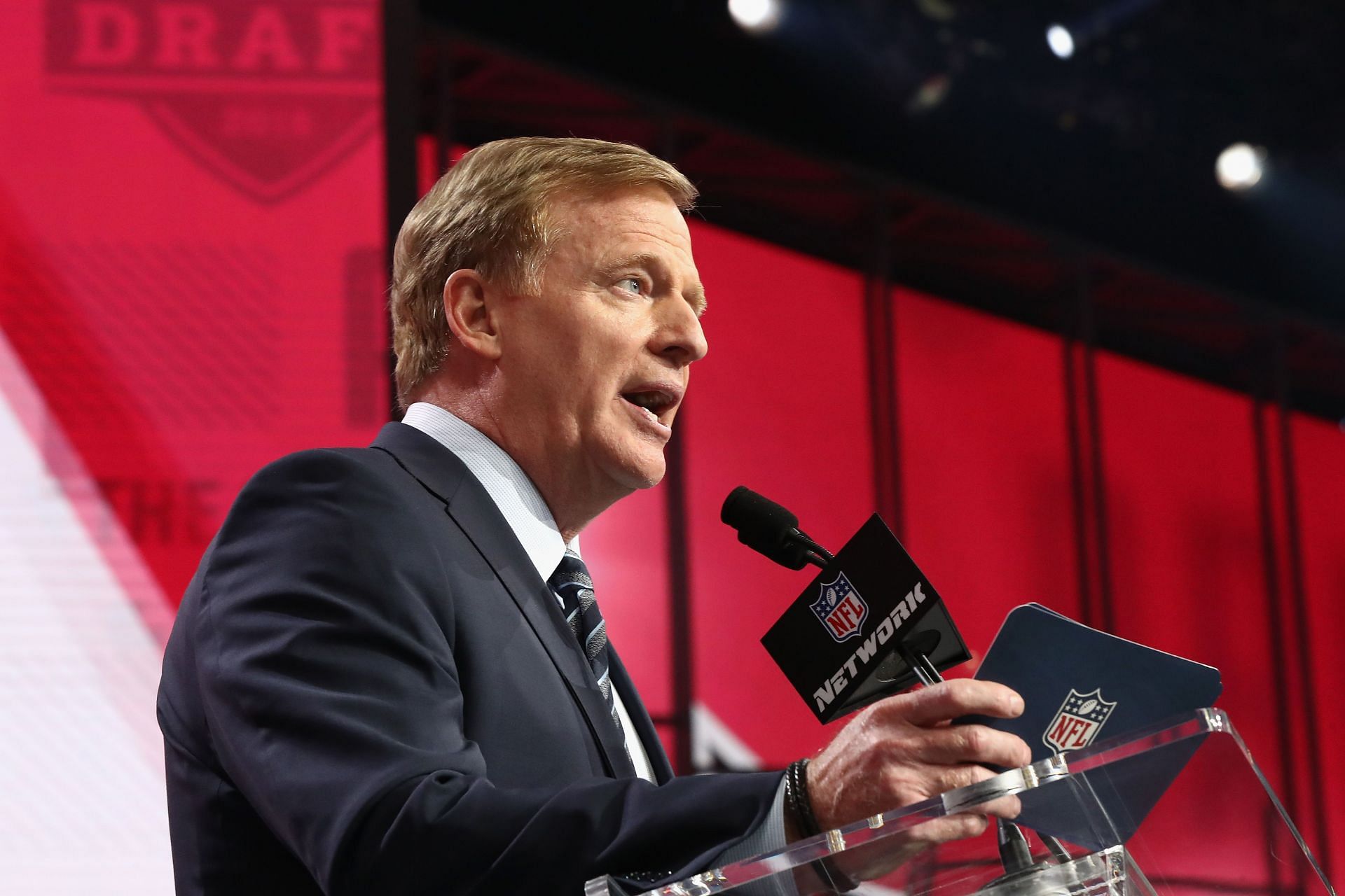 Commisioner Roger Goodell at the NFL Draft