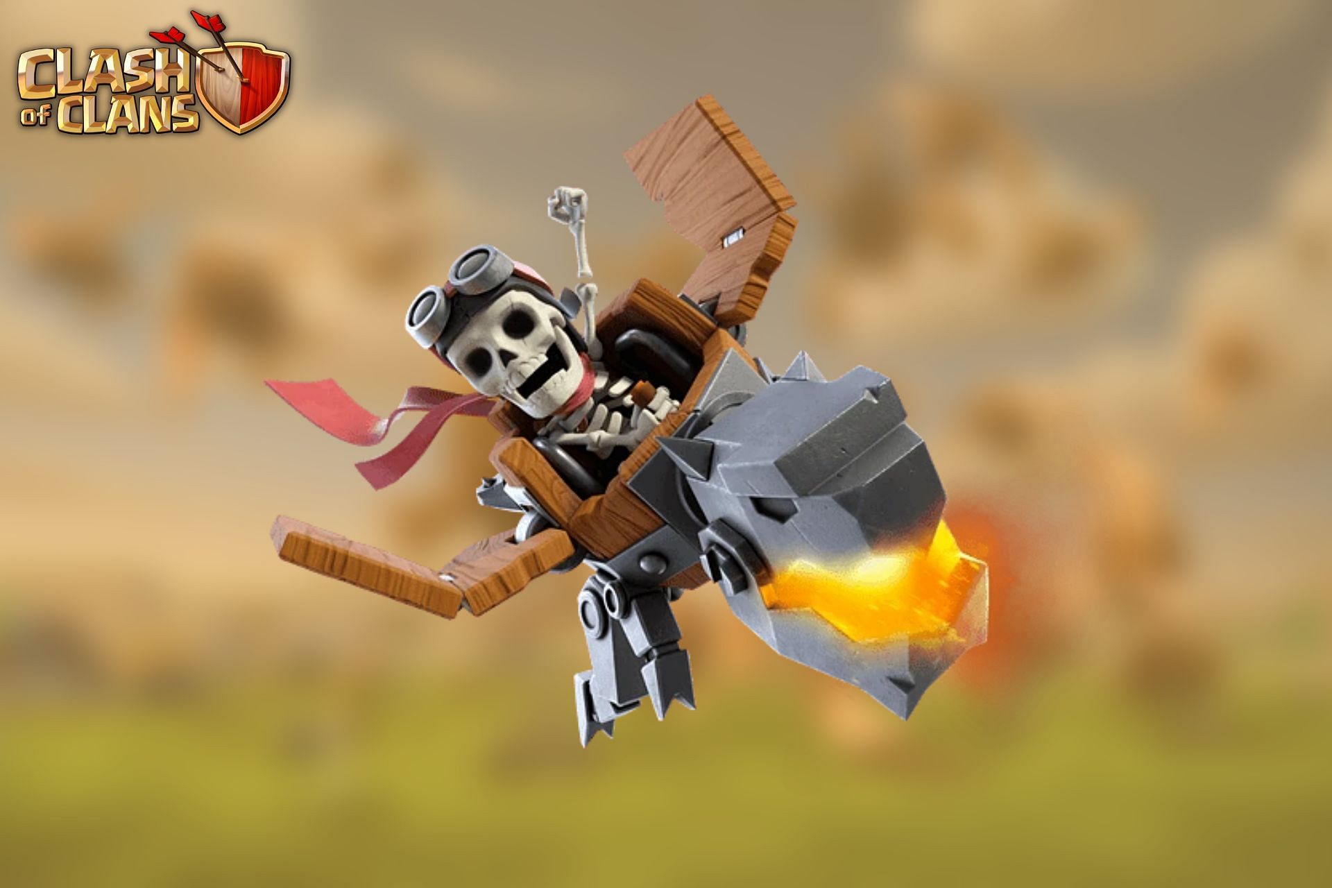 Unlock the Dragon Rider in Clash of Clans (Image via Sportskeeda)