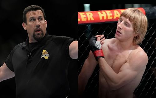 John McCarthy (left. Image credit: UFC.com), Paddy Pimblett (right. Image credit: UFC.com)