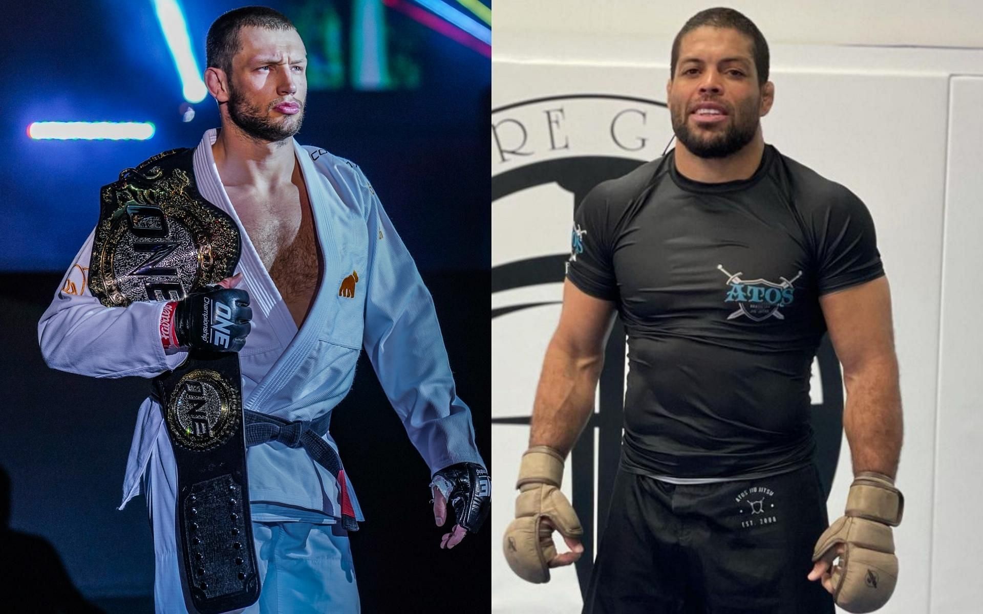Andre Galvao (left) has a message for his ONE X foe Reinier de Ridder (right) [Images courtesy of ONE Championship]