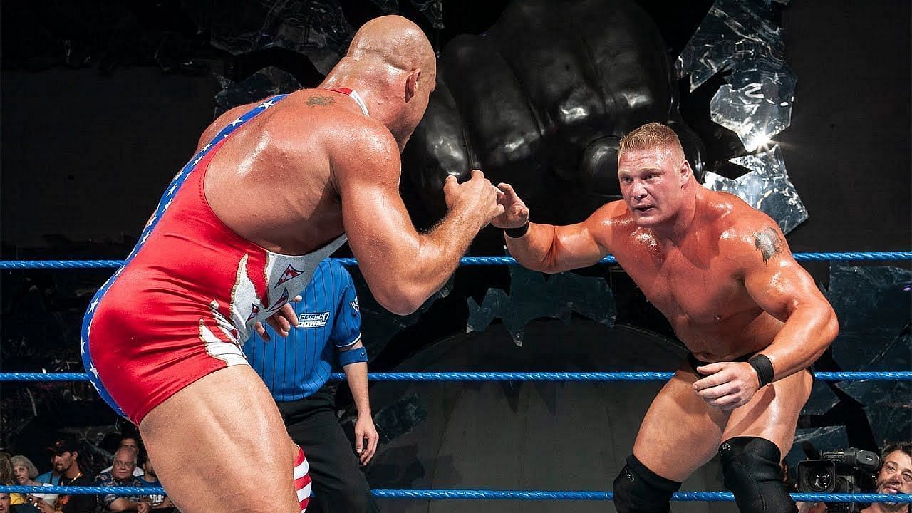 WWE में कर्ट एंगल और ब्रॉक लैसनर की दुश्मनी काफी दिलचस्प रही है