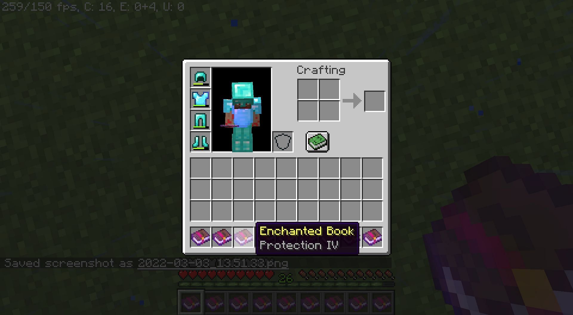 Protection IV (Image via Minecraft)