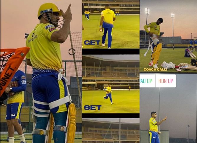 CSK share glimpses as Dhoni and co. practice in Surat ahead of IPL 2022