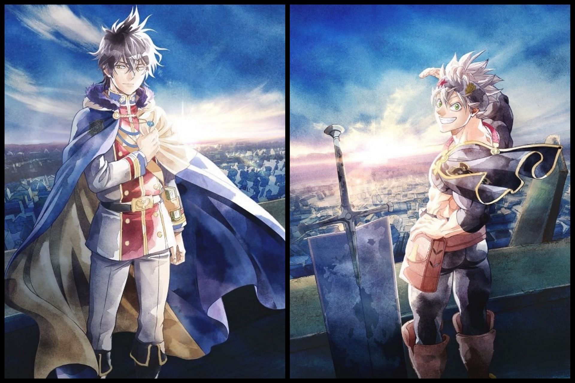 Visual keys of Yuno and Asta from the upcoming film (Image via Shueisha)