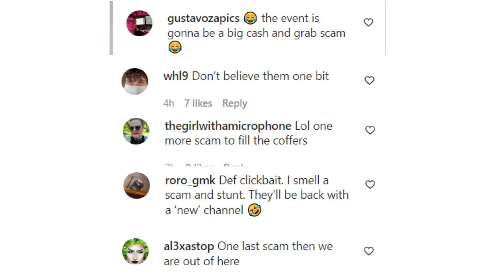 Instagram users comment on the McBrooms leaving YouTube (2/2) (Image via @defnoodles/Instagram)