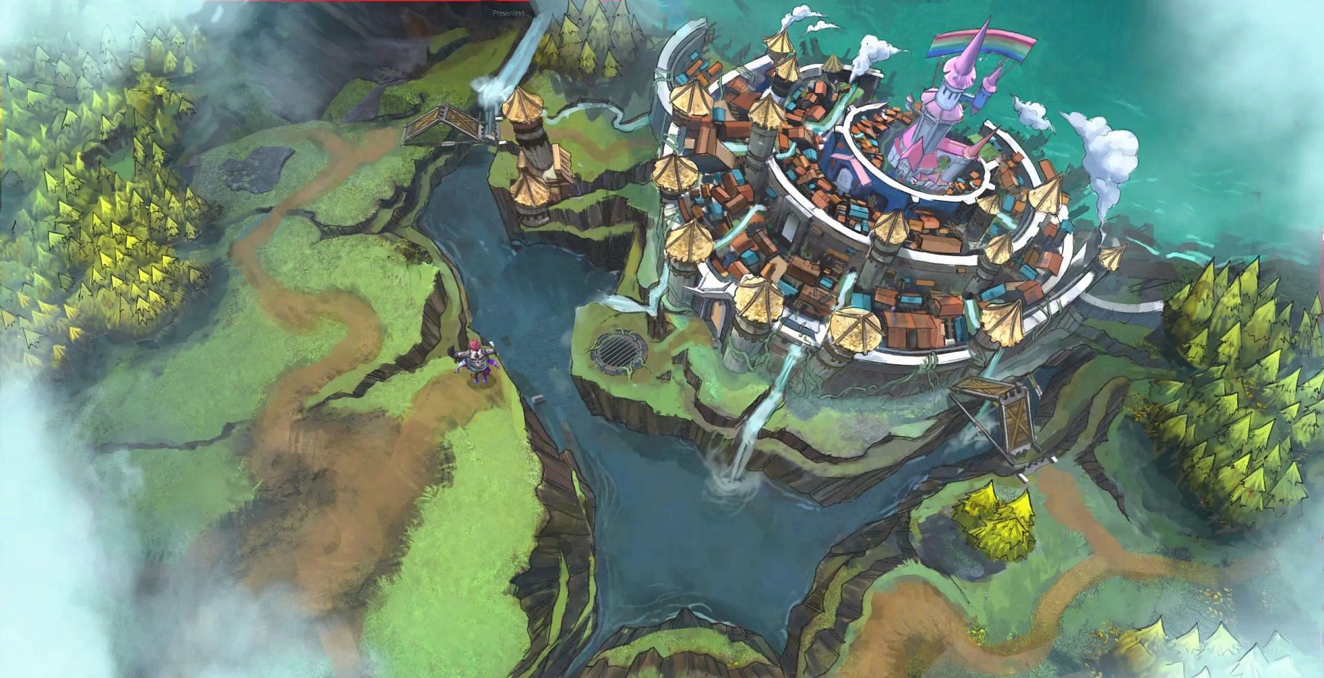 A glimpse of Tiny Tina&rsquo;s Wonderlands&rsquo; Overworld map (Image via Gearbox)