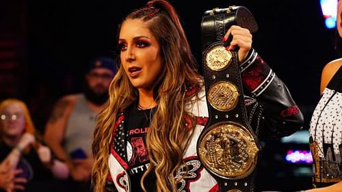 A new AEW Women's title design was unveiled at Revolution 2022.