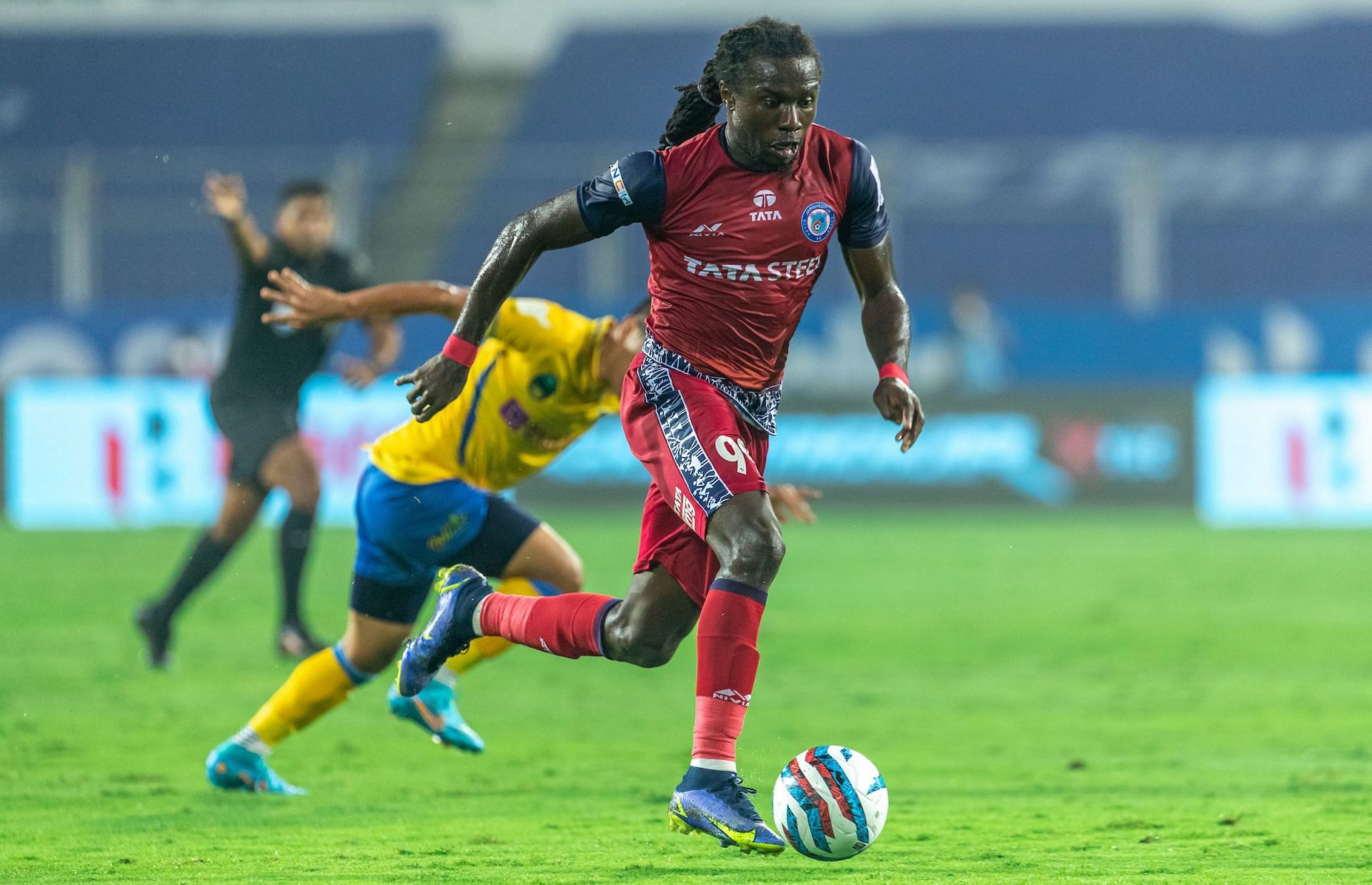 Jamshedpur FC&#039;s Daniel Chima Chukwu during the game against Kerala Blasters FC (Image Courtesy: ISL Media)