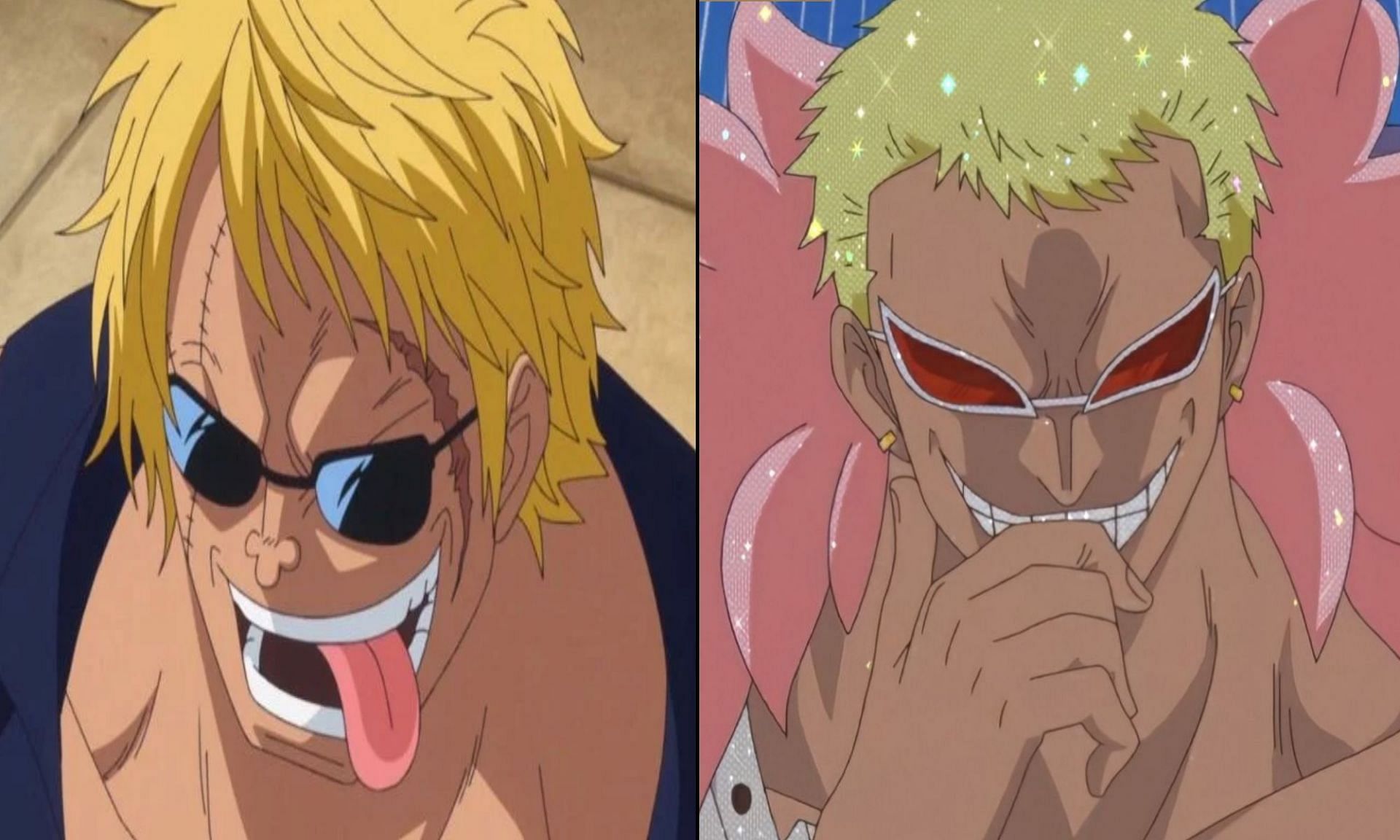 Bellamy and Donquixote Doflamingo have entirely different relationships with Luffy (Image via Sportskeeda)