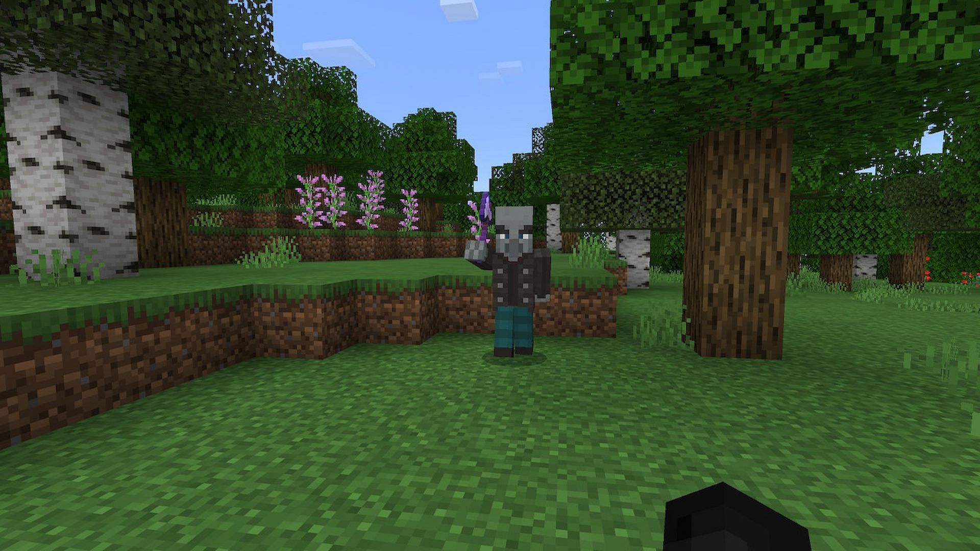 Vindicators can be very hard to defeat if a player is caught off guard. (Image via Minecraft)