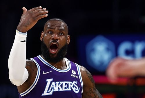 LeBron James of the Los Angeles Lakers.