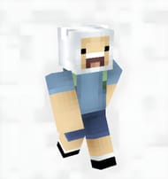 Finn the Human Skin (Image via SkinsMC)