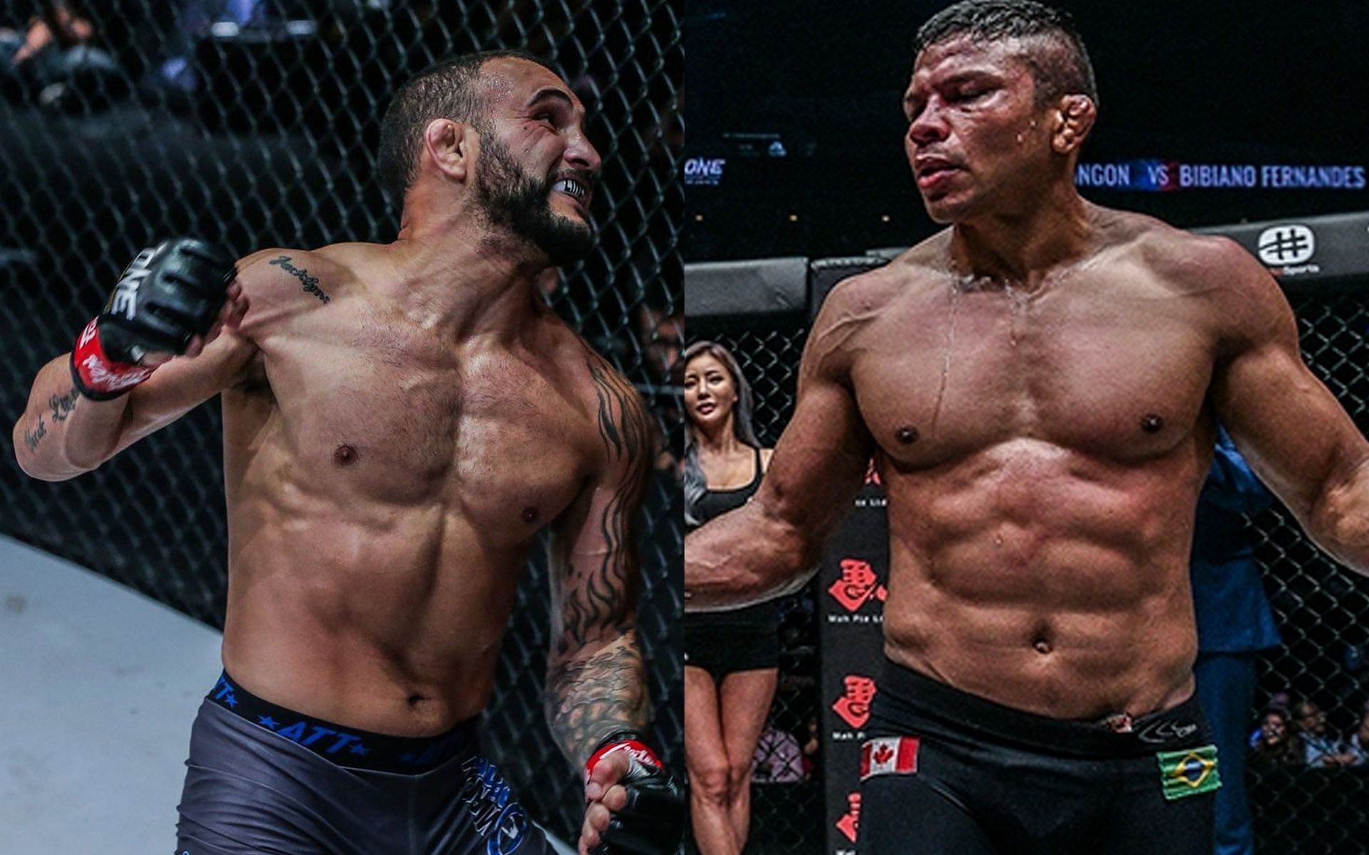 John Lineker (Left) is eager to let his hands do the talking against Bibiano Fernandes (Right). | [Photos: ONE Championship]