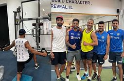 Pictures: KL Rahul works hard at NCA in the company of Team India mates to attain match fitness
