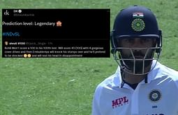"Legendary" - Dinesh Karthik reacts after a fan accurately predicts Virat Kohli's score, dismissal mode in 1st Test vs Sri Lanka