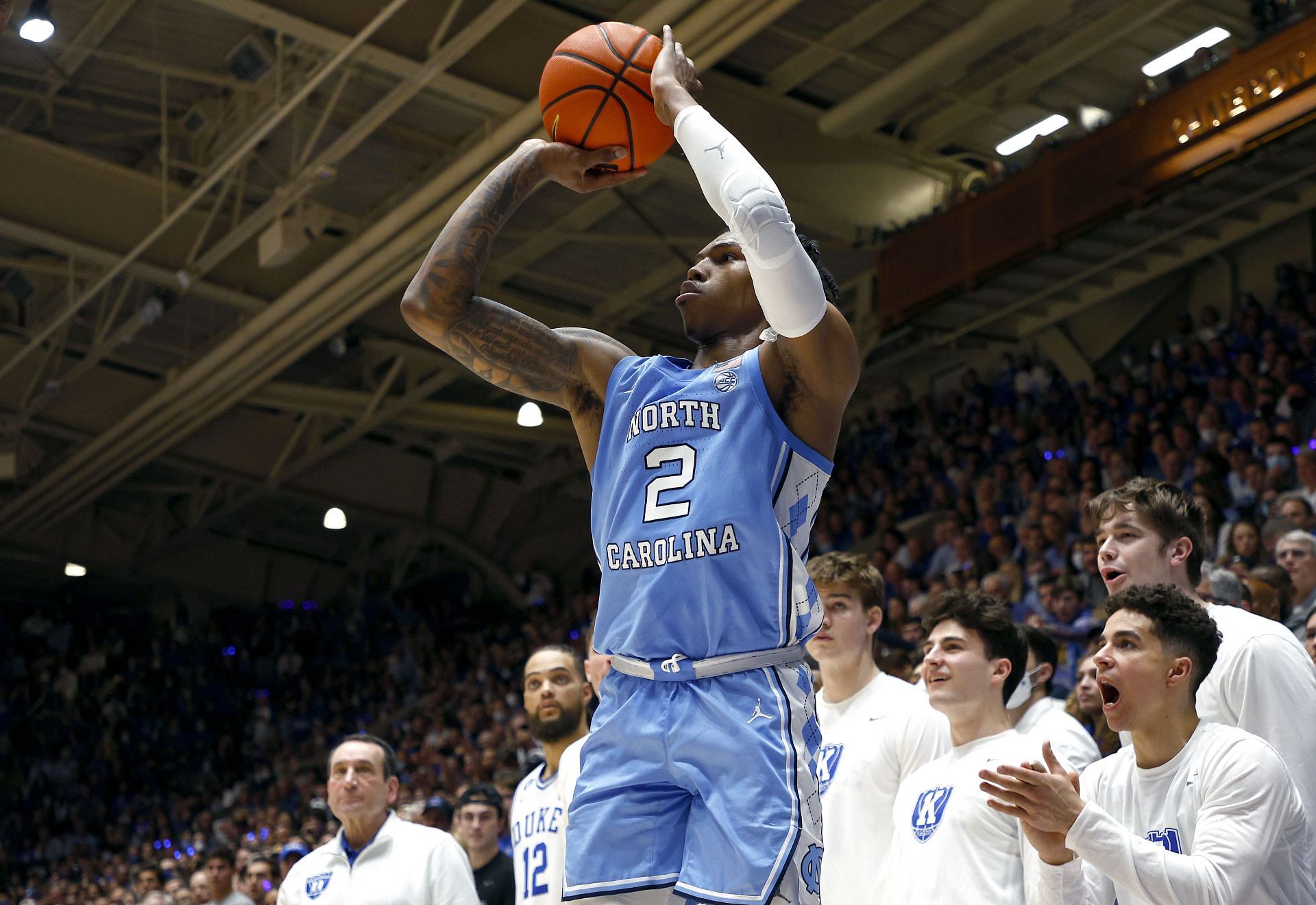 Caleb Love&#039;s shooting performance elevates UNC over UCLA.