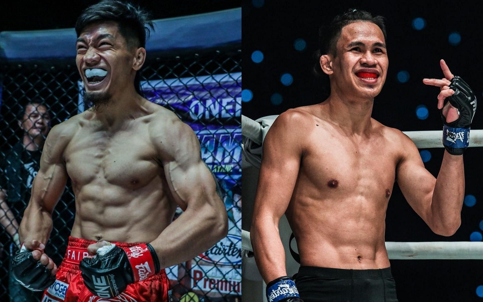 Lito Adiwang (left)has a message for his ONE X opponent and countryman Jeremy Miado (right). (Images courtesy of ONE Championship)