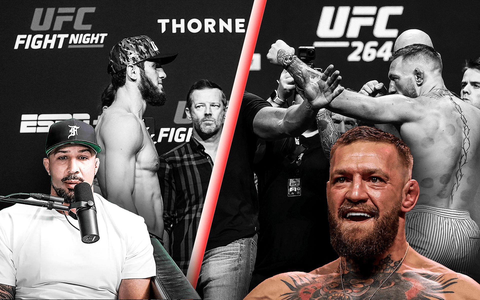 Brendan Schaub on potential Makhachev vs. McGregor fight [Images: Getty &amp; Thiccc Boy on YouTube]