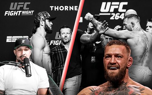 Brendan Schaub on potential Makhachev vs. McGregor fight [Images: Getty & Thiccc Boy on YouTube]