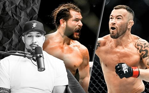 Brendan Schaub, Jorge Masvidal, and Colby Covington [Schaub Image courtesy - Thiccc Boy on YouTube; other images - Getty]