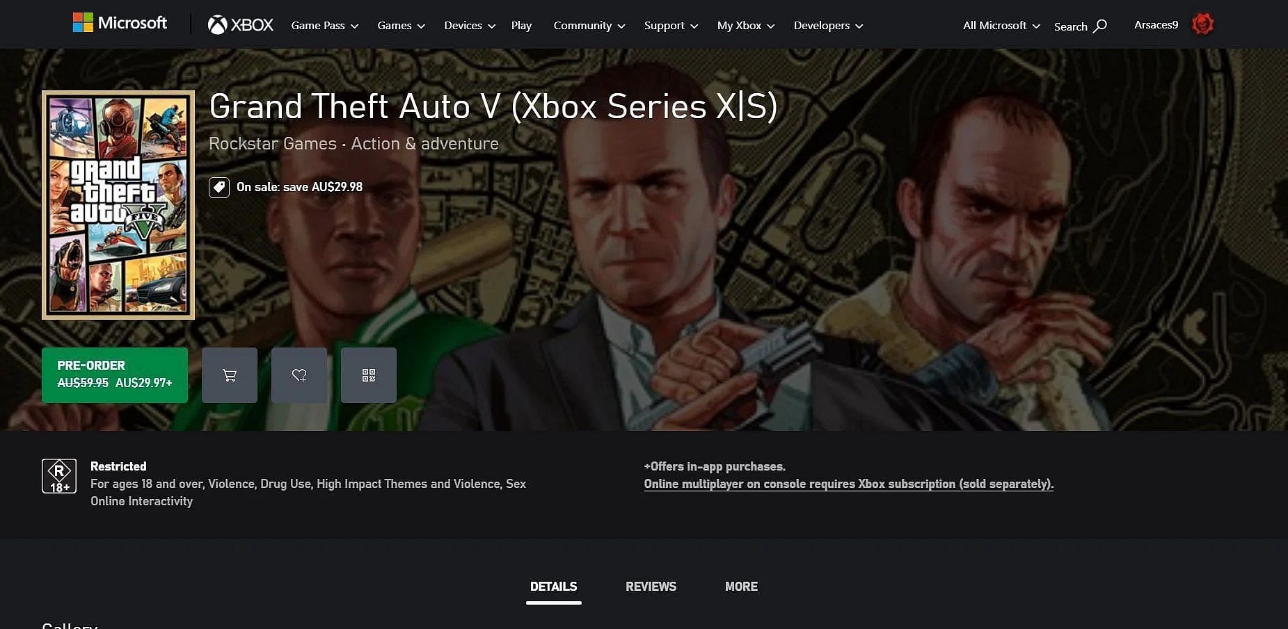 How to preload GTA 5 on Xbox Series XS