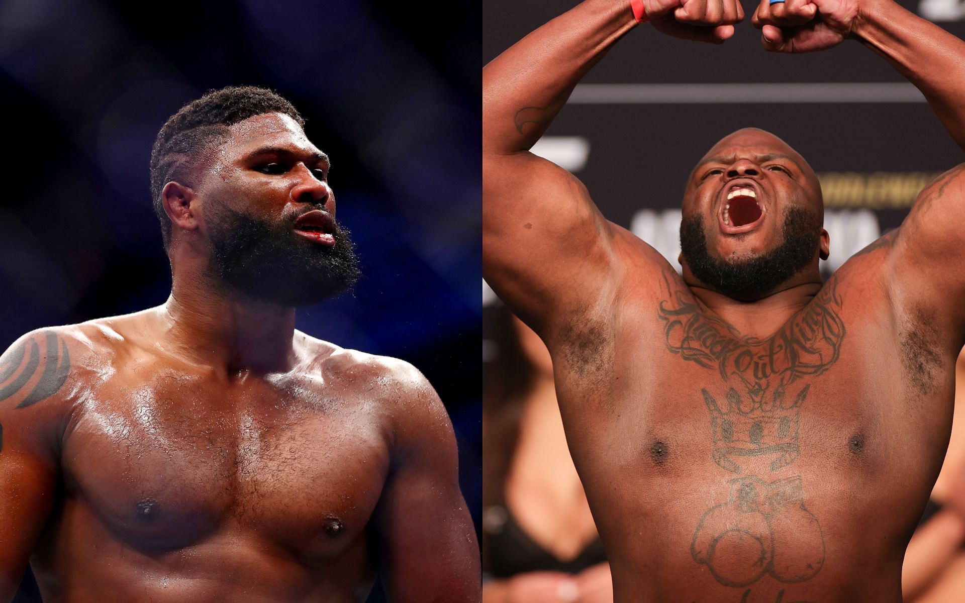 Curtis Blaydes (left) and Derrick Lewis (right) (Images via Getty)