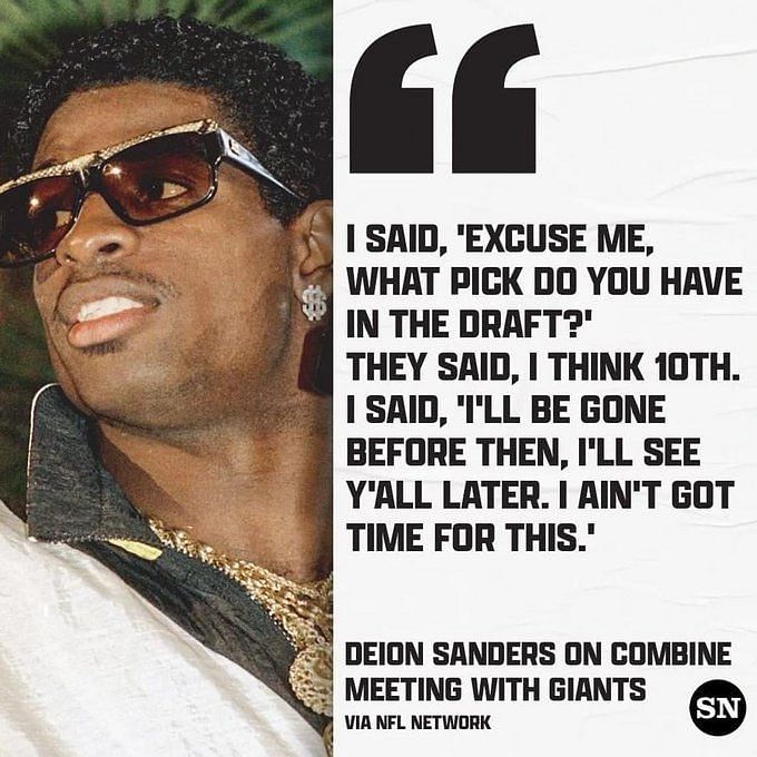 Deion Sanders Draft Day Interview, #OTD in 1989: Deion Sanders gave us an  all-time Draft Day interview 🔥 (repost via NFL Throwback) 📺: #NFLDraft  8pm 4/28 NFL Network