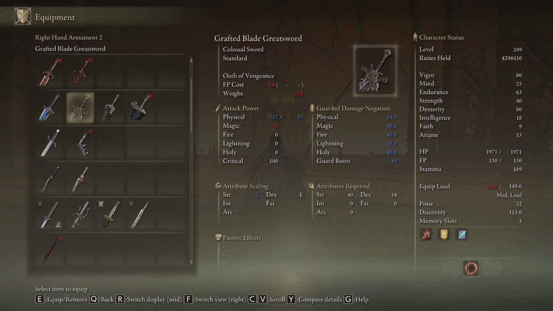 Grafted Blade Greatsword is a decent weapon, though it is not as good as others (Image via Elden Ring)
