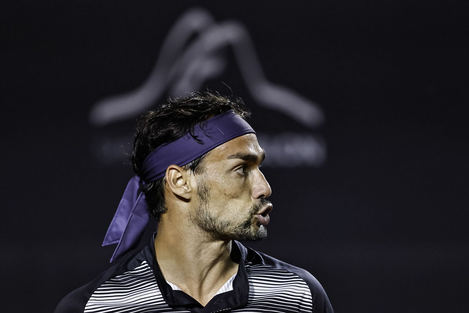 Fognini at the 2022 Rio Open