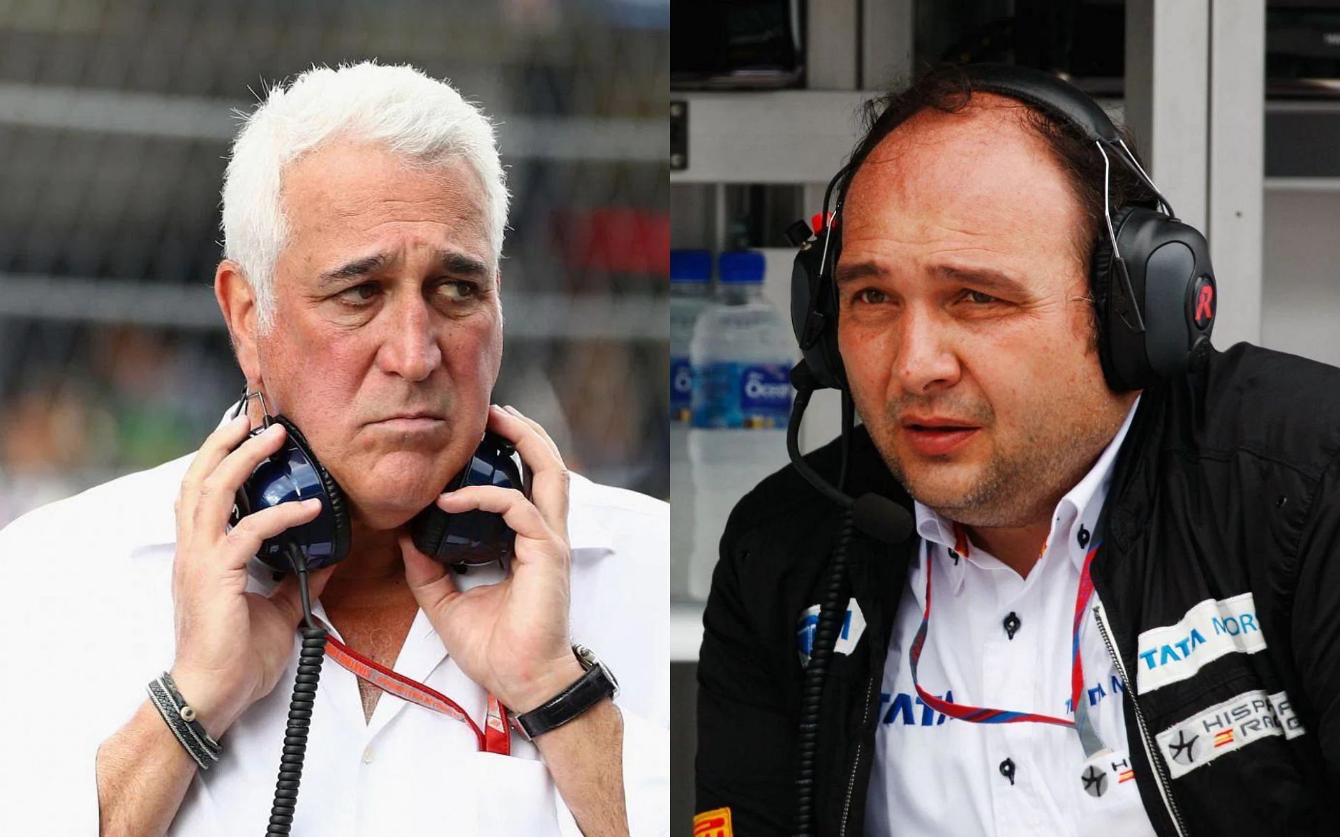 Colin Kolles (right) believes Lawrence Stroll (left) needs to take a &quot;hands-off&quot; approach to manage Aston Martin