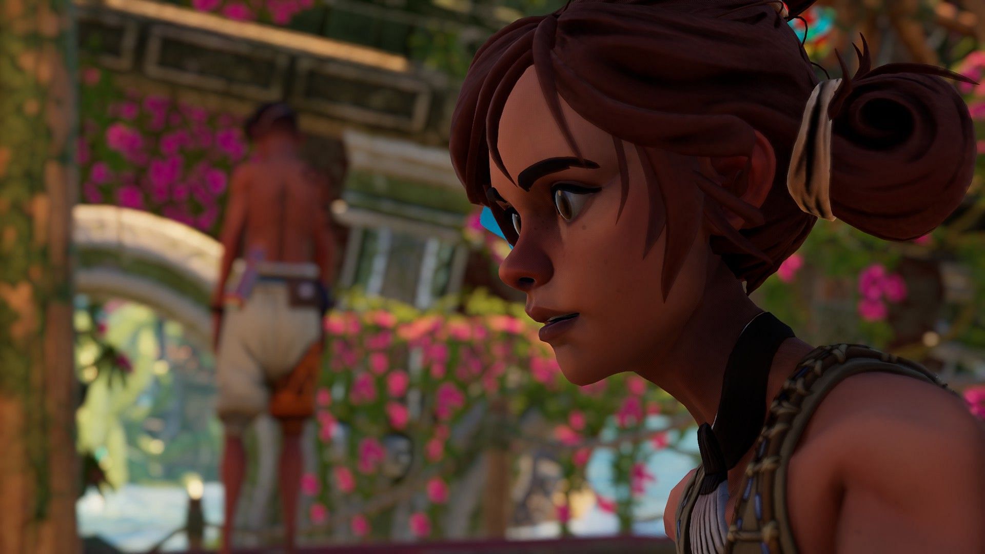 The cutscenes deploy a cinematic depth-of-field effect for the background (Screenshot from Submerged: Hidden Depths)