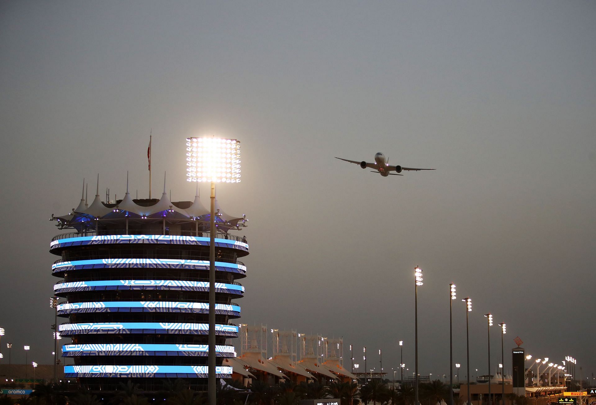 A general view of the Sakhir circuit during the 2021 F1 Grand Prix of Bahrain (Photo by Bryn Lennon/Getty Images)