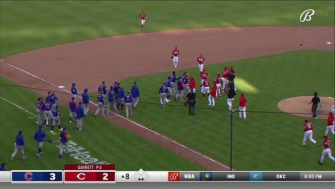 Javy Baez Has Words For Amir Garrett After Hitting Walk-Off For Cubs  Javy  Baez hit a walk off vs Cincinnati Reds pitcher Amir Garrett and IMMEDIATELY  let him know about it