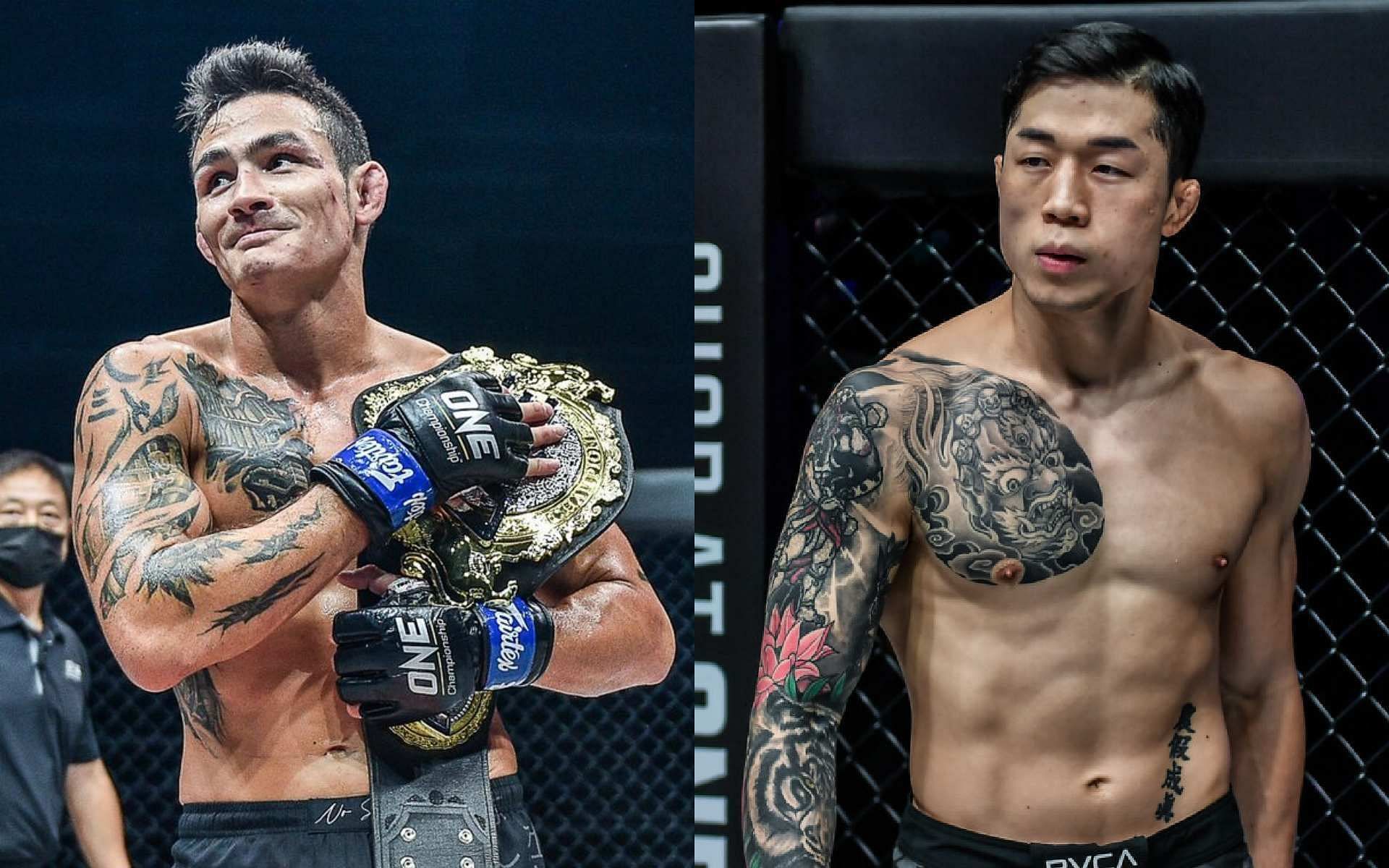 Thanh Le (left) doesn&#039;t think Kim Jae Woong (right) is ready to fight him just yet. [Photos via ONE Championship]