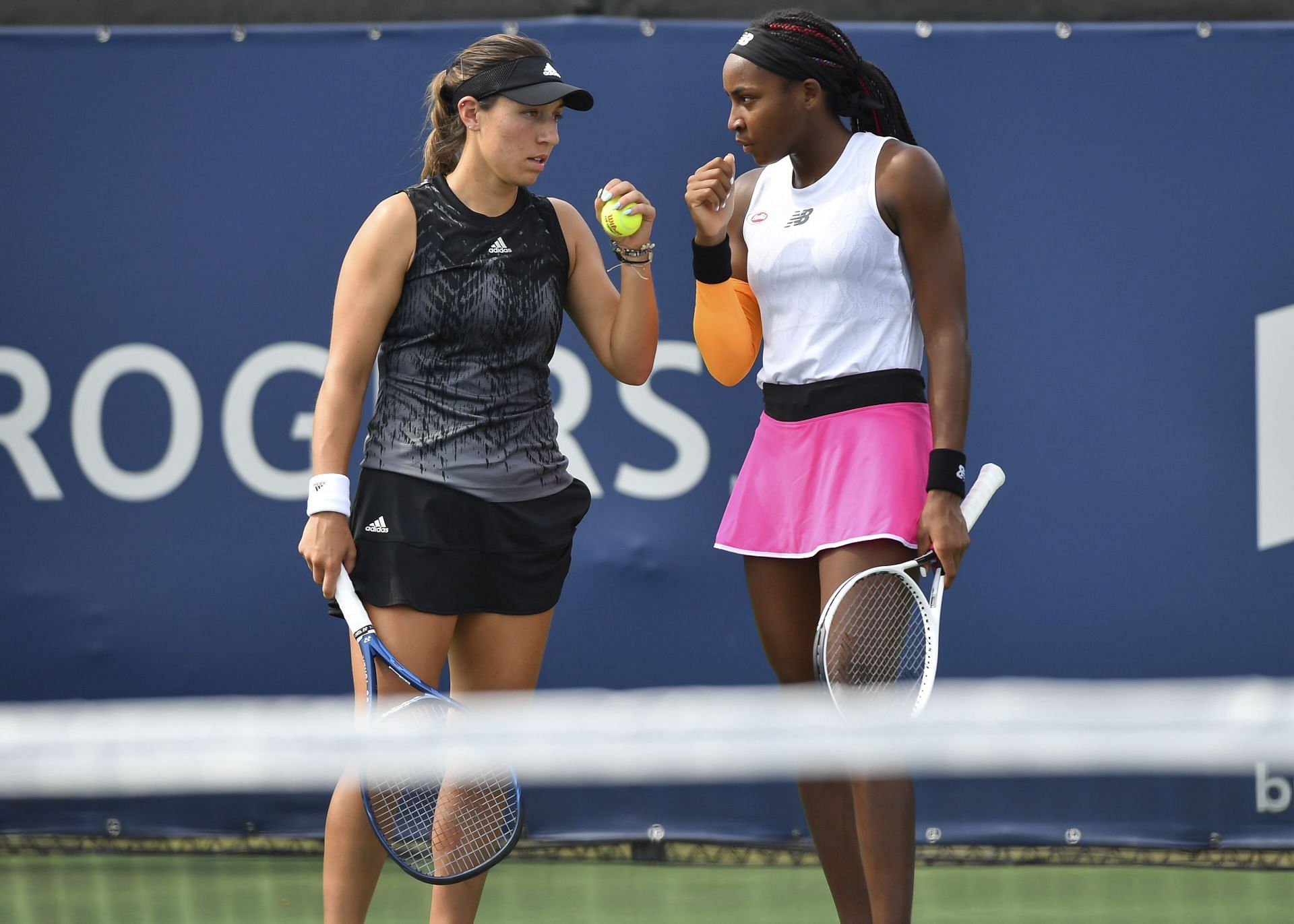 Jessica Pegula and Coco Gauff at the National Bank Open 2021